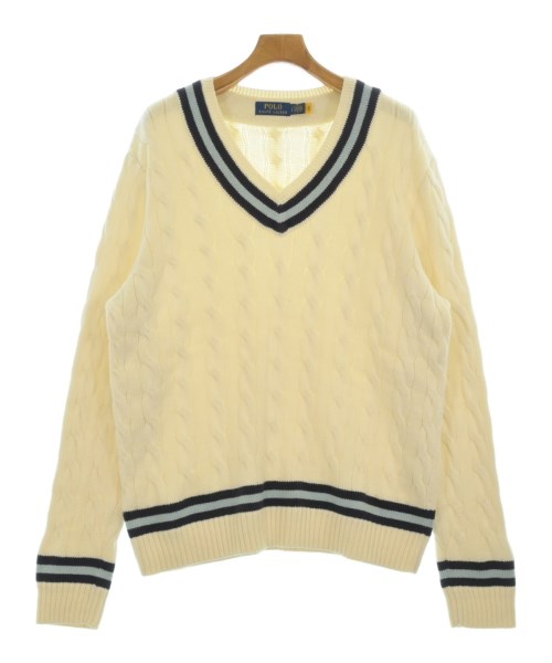Polo Ralph Lauren ポロラルフローレン ニット・セーター メンズ L 白 【中古】【古着】
