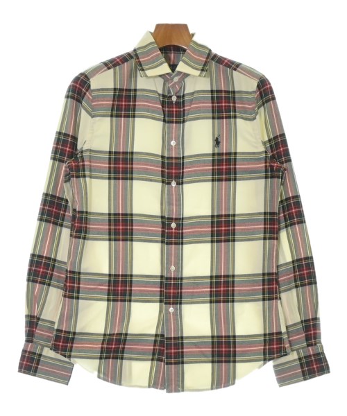 Polo Ralph Lauren ポロラルフローレンカジュアルシャツ メンズ M 白x赤x緑等(読み合わせる)【中古】【古着】