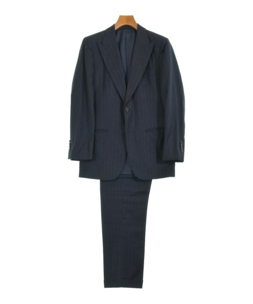 新品タグ付き　ユナイテッドアローズ　ノーカラー　パンツスーツ　セットアップ　XL レディースのジャケット / スーツ / セットアップ（ブルー