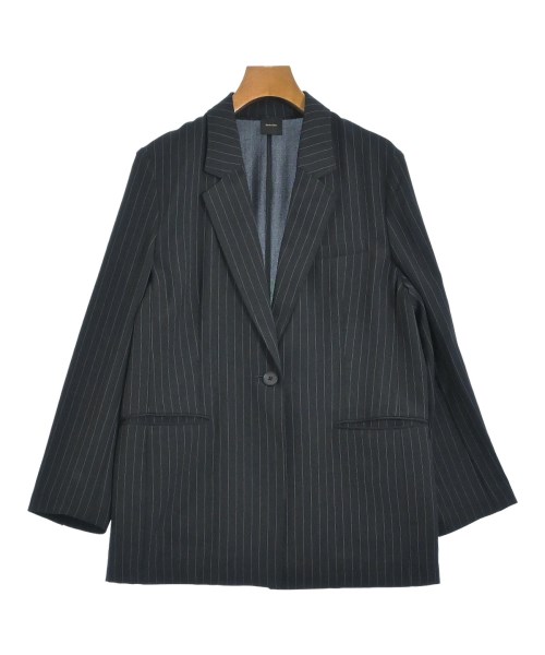 Spick and Span スピックアンドスパンカジュアルジャケット レディース -(M位) 紺x白(縞模様)【中古】【古着】