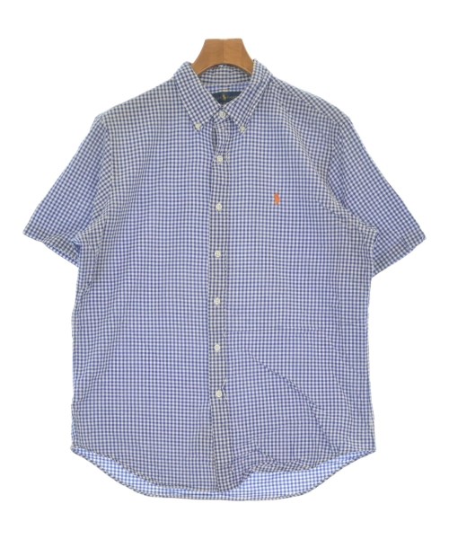 Ralph Lauren ラルフローレン カジュアルシャツ メンズ L 青x白(ギンガムチェック) 【中古】【古着】