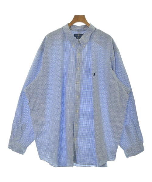 Ralph Lauren ラルフローレン カジュアルシャツ メンズ 5XB(XXXL位) 青x白x黒等(チェック) 【中古】【古着】