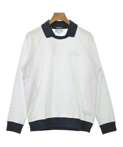 LACOSTE ラコステスウェット メンズ 4(L位) 白x紺【中古】【古着】