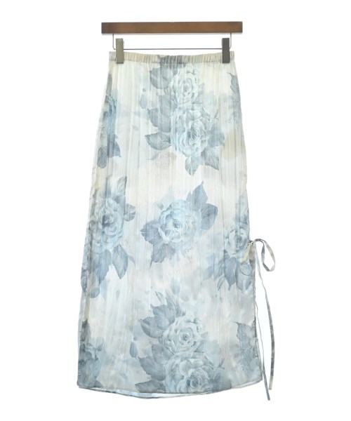 Acne Studios アクネストゥディオズ ロング・マキシ丈スカート レディース 34(XS位) 白x水色(花柄) 【中古】【古着】