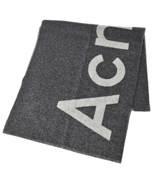 Acne Studios アクネストゥディオズマフラー レディース - 黒x薄墨色【中古】【古着】