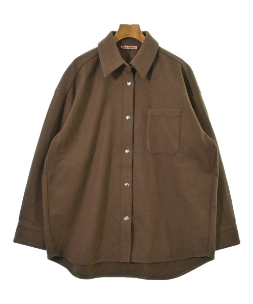 Acne Studios アクネストゥディオズ カジュアルシャツ レディース 34(XS位) 茶 【中古】【古着】