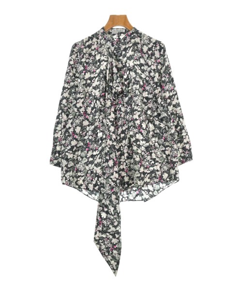 Acne Studios アクネストゥディオズ ブラウス レディース 34(XS位) 黒x白xピンク等(花柄) 【中古】【古着】