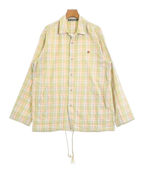 Acne Studios アクネストゥディオズ カジュアルシャツ レディース XS 緑xピンクxオレンジ等(チェック) 【中古】【古着】