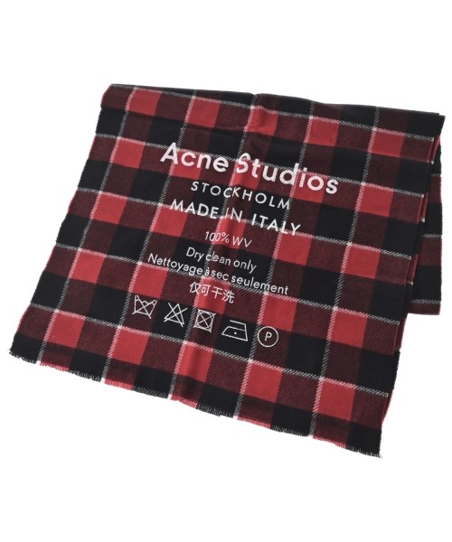 Acne Studios アクネストゥディオズストール レディース - 赤x黒x白(チェック)【中古】【古着】｜RAGTAG（ブランド古着のラグタグ）