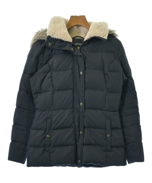 LAUREN Ralph Lauren ローレンラルフローレン ダウンジャケット/ダウンベスト レディース XXS 紺xベージュ 【中古】【古着】