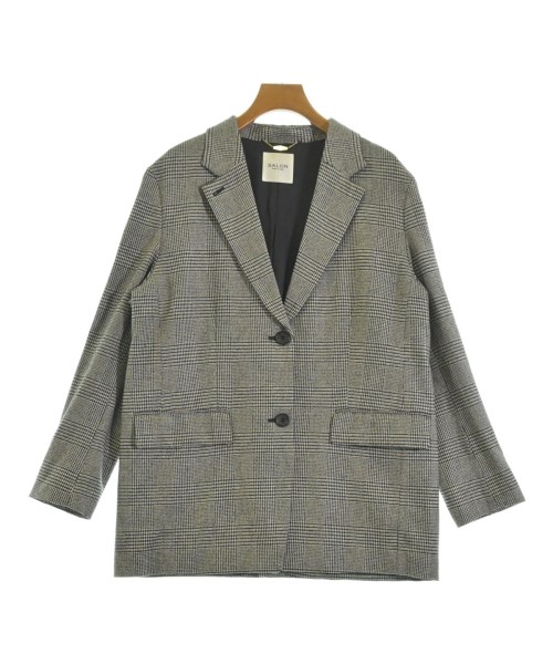 SALON adam et rope サロンアダムエロペジャケット レディース M 黒x白(チェック)【中古】【古着】｜RAGTAG（ブランド古着のラグタグ）