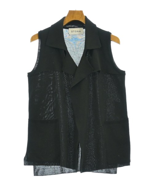 otoaa オトアー カーディガン メンズ -(M位) 黒 【中古】【古着】