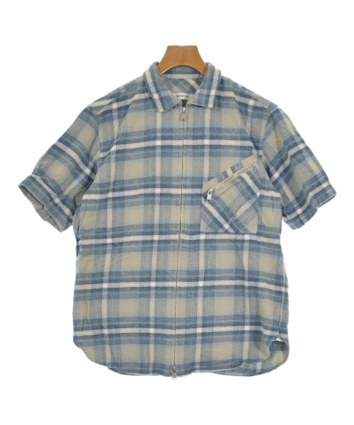 nonnative ノンネイティヴ カジュアルシャツ メンズ 1(M位) 青xベージュx白(チェック) 【中古】【古着】