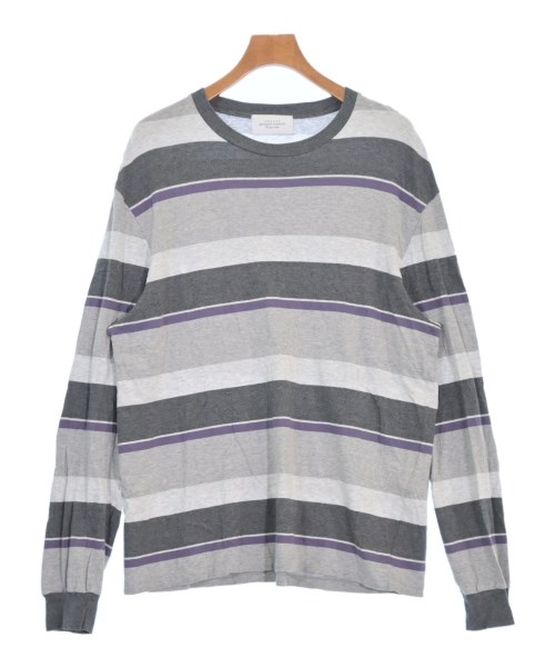 UNUSED アンユーズドTシャツ・カットソー メンズ 3(L位) グレーx紫(ボーダー)【中古】【古着】