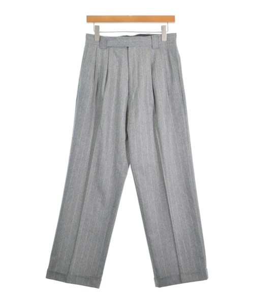 Kaptain Sunshine キャプテンサンシャイン スラックス メンズ 2(M位) グレーx白(ストライプ) 【中古】【古着】