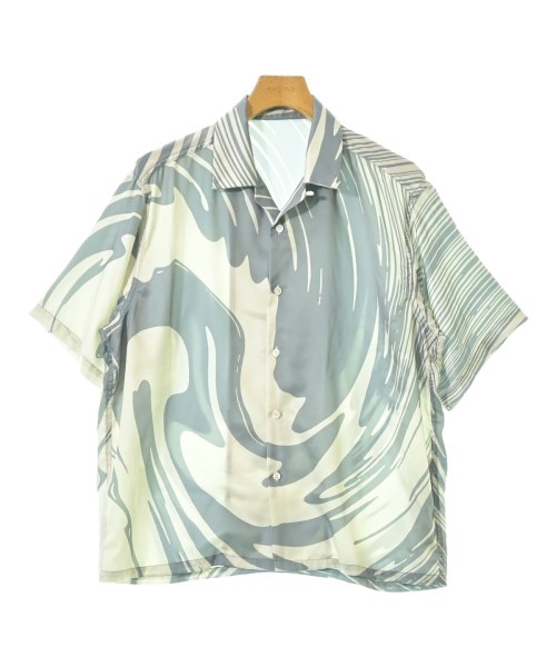 UNITED TOKYO ユナイテッドトウキョウ カジュアルシャツ メンズ 1(S位) 緑系xグレー系(総柄) 【中古】【古着】