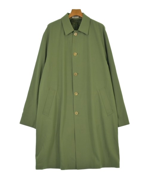 AURALEE オーラリーステンカラーコート メンズ -(XL位) 緑【中古】【古着】