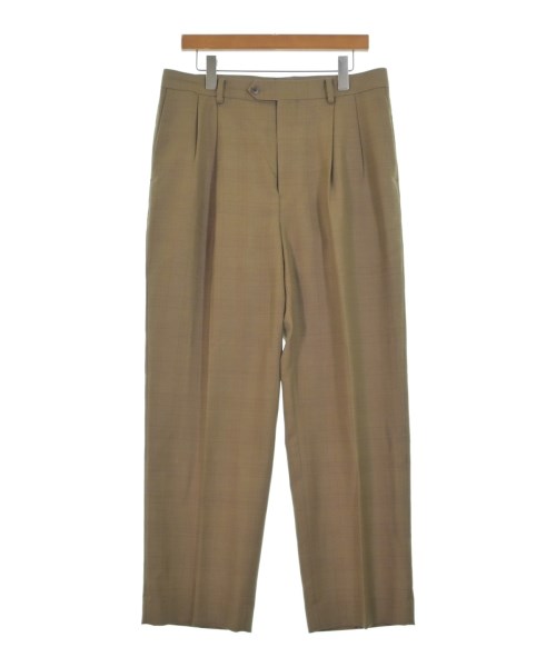 AURALEE オーラリー スラックス メンズ 5(L位) カーキx茶(チェック) 【中古】【古着】