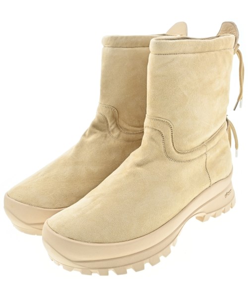 AURALEE オーラリーブーツ メンズ UK9(27.5糎位) ベージュ【中古】【古着】