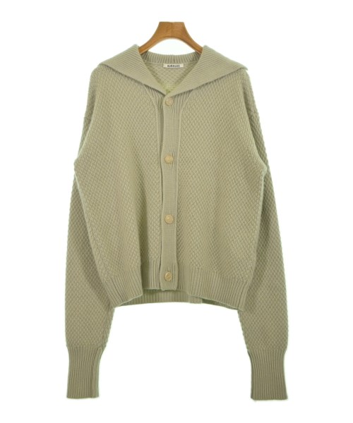 AURALEE オーラリーカーディガン メンズ 5(L位) ベージュ系(緑がかっています)【中古】【古着】