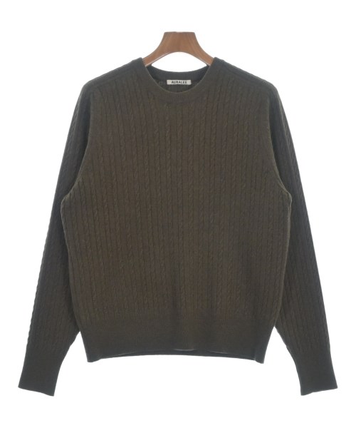 AURALEE オーラリーニット・セーター メンズ 3(S位) 茶【中古】【古着】