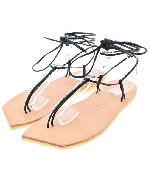AURALEE オーラリー サンダル レディース UK6 1/2(25cm位) 黒xベージュ 【中古】【古着】