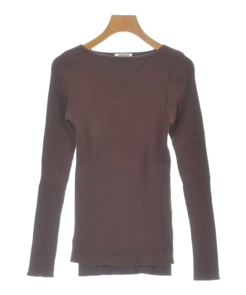 AURALEE オーラリー Tシャツ・カットソー レディース 1(M位) エンジ 【中古】【古着】