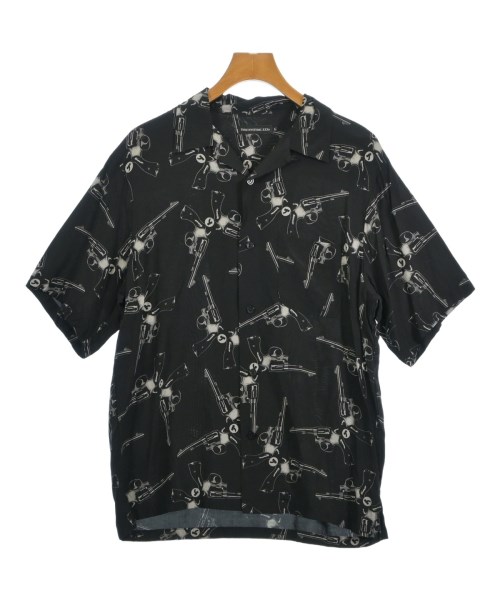 THEE HYSTERIC XXX ジィ ヒステリック トリプルエックスカジュアルシャツ メンズ L 黒x薄墨色(総柄)【中古】【古着】 メンズファッション-カジュアルシャツ-トップス