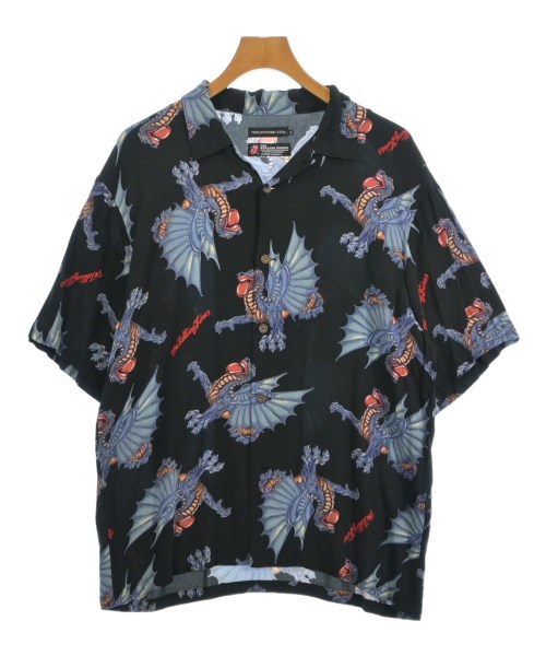 THEE HYSTERIC XXX ジィ　ヒステリック　トリプルエックス カジュアルシャツ メンズ L 黒x青x赤等(総柄) 【中古】【古着】