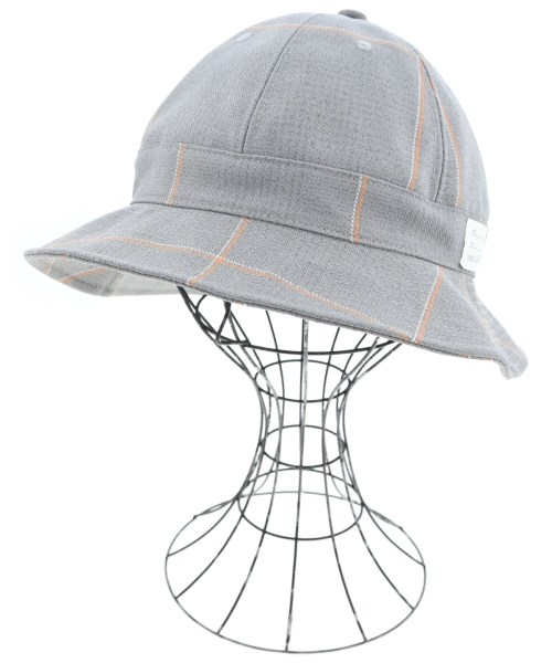 Name. ネーム ハット メンズ - グレーxオレンジx白 【中古】【古着】