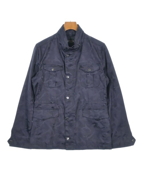 EPOCA UOMO エポカウォモ ミリタリーブルゾン メンズ 46(M位) 紺(迷彩) 【中古】【古着】