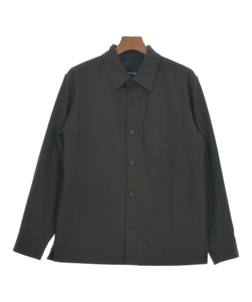 Theory セオリー カジュアルシャツ メンズ M こげ茶 【中古】【古着】