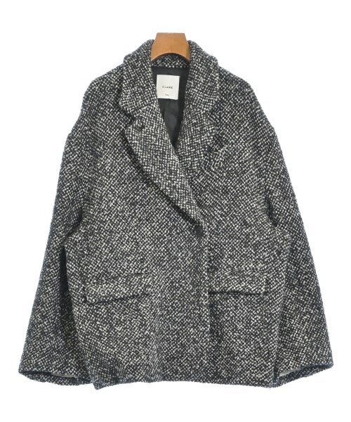 CLANE クラネコート（余分の物） レディース 1(S位) 黒x白(交ぜ合わせる)【中古】【古着】