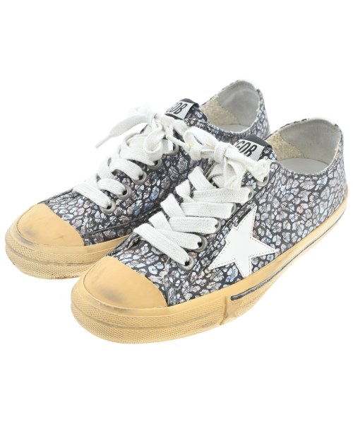 GOLDEN GOOSE ゴールデングース スニーカー レディース 36(23.5cm位) グレーxシルバー系等(総柄) 【中古】【古着】