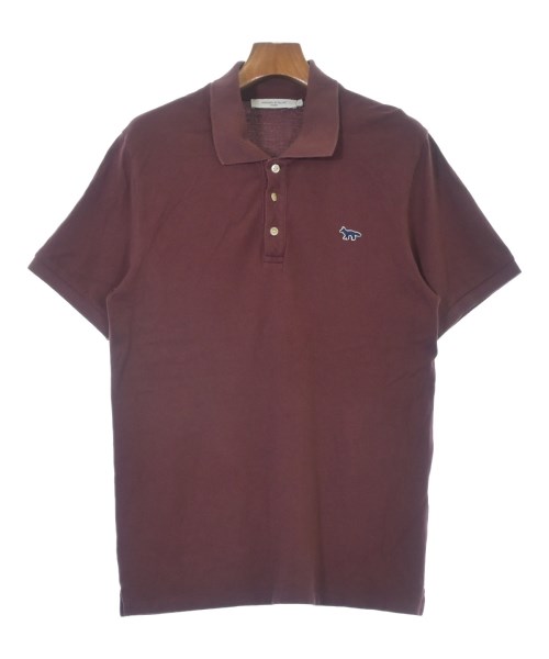 MAISON KITSUNE メゾンキツネ ポロシャツ メンズ L エンジ系 【中古】【古着】