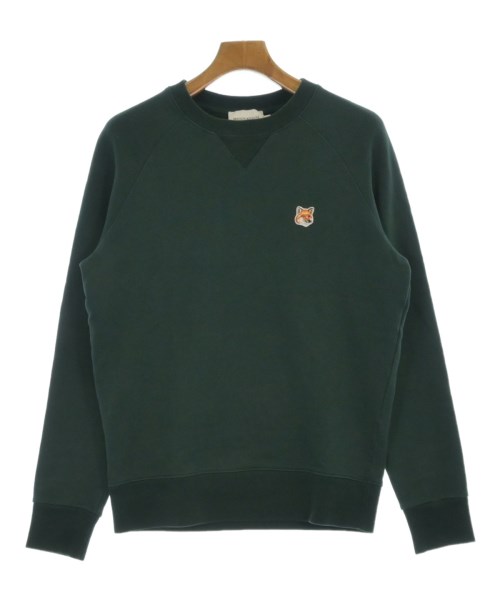 MAISON KITSUNE メゾンキツネ スウェット メンズ XS 緑 【中古】【古着】