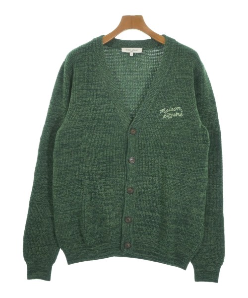 MAISON KITSUNE メゾンキツネカーディガン メンズ S 緑【中古】【古着】