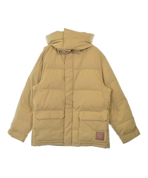 MAISON KITSUNE メゾンキツネダウンジャケット/ダウンベスト メンズ L ベージュ【中古】【古着】
