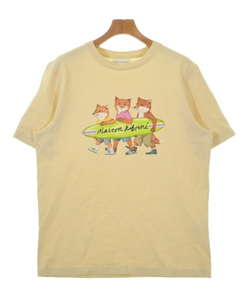 MAISON KITSUNE メゾンキツネ Tシャツ・カットソー メンズ S ベージュ 【中古】【古着】