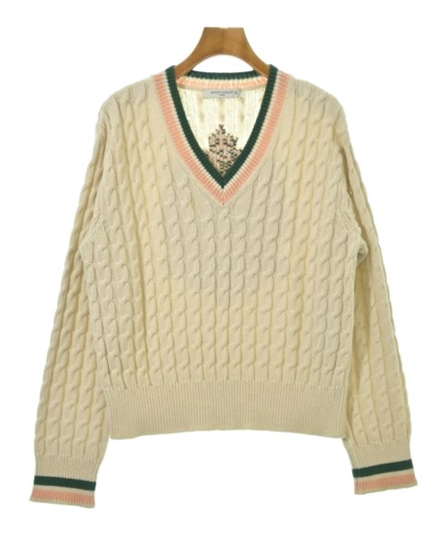 MAISON KITSUNE メゾンキツネニット・セーター レディース M 象牙色x緑xさくら色【中古】【古着】