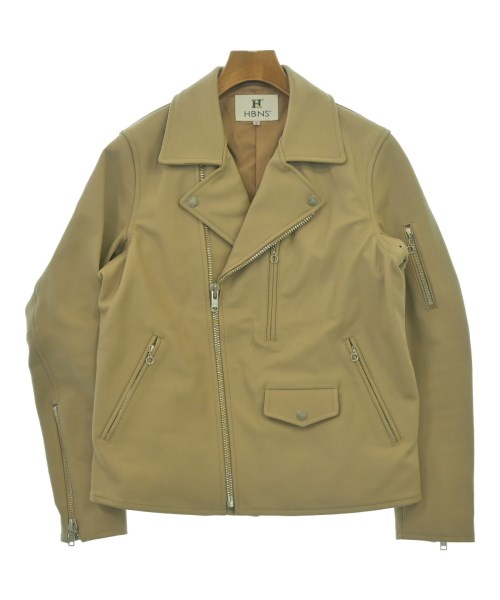 HBNS ハバノス ライダース メンズ M ベージュ 【中古】【古着】