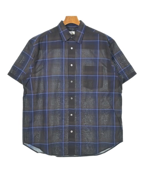 RHC Ron Herman アールエイチシーロンハーマン カジュアルシャツ メンズ M 紺x茶(チェック) 【中古】【古着】