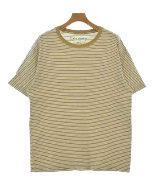 RHC Ron Herman アールエイチシーロンハーマン Tシャツ・カットソー メンズ M ベージュx白(ボーダー) 【中古】【古着】