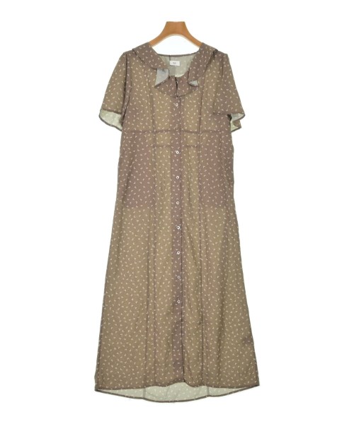 RHC Ron Herman アールエイチシーロンハーマン シャツワンピース レディース S 茶x白x黄(花柄) 【中古】【古着】