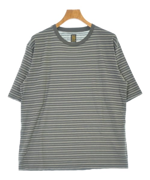 BATONER バトナー Tシャツ・カットソー メンズ 3(L位) グレーx白(ボーダー) 【中古】【古着】