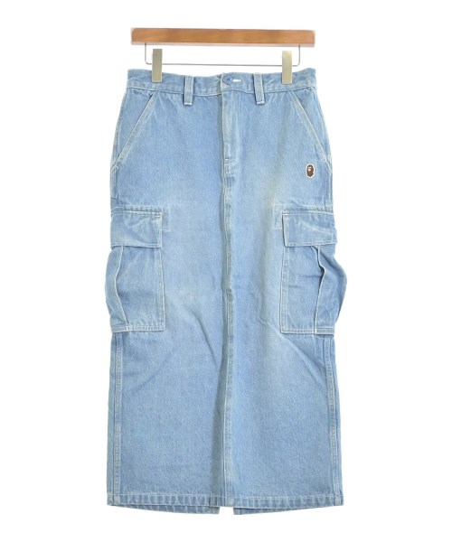 A BATHING APE アベイシングエイプロング・マキシ丈スコート レディース S 青(ジーンズ)【中古】【古着】