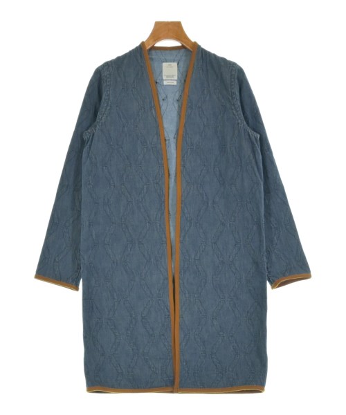 visvim ヴィズヴィム コート（その他） レディース 2(M位) 青x黒(総柄) 【中古】【古着】