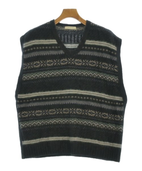 OLD JOE & CO オールドジョー ベスト メンズ 40(L位) 黒系等(総柄) 【中古】【古着】