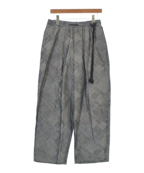 ETHOSENS エトセンスパンツ（余分の物） メンズ -(M位) 薄墨色系(総柄)【中古】【古着】