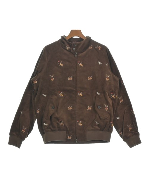 UNITED ARROWS\u0026SONS ユナイテッドアローズアンドサンズブルゾン（余分の物） メンズ L 茶(総柄)【中古】【古着】